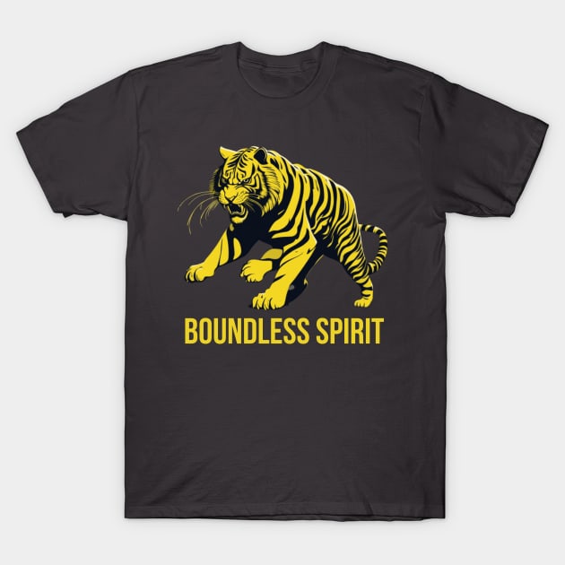 GOLDEN TIGER: BOUNDLESS SPIRIT T-Shirt by Tanguarts